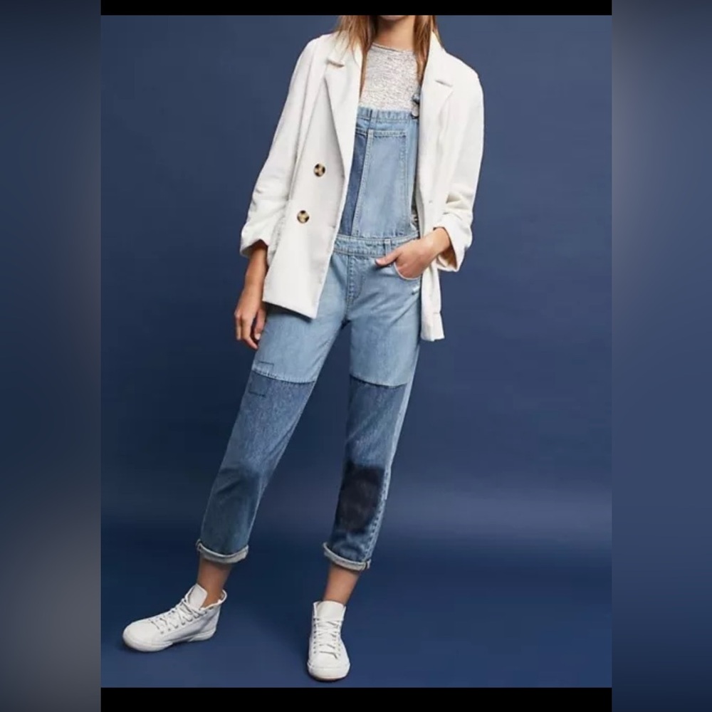 Anthropologie || Cartonnier || Ivory Cream Corduroy Blazer Jacket XXS Oversized